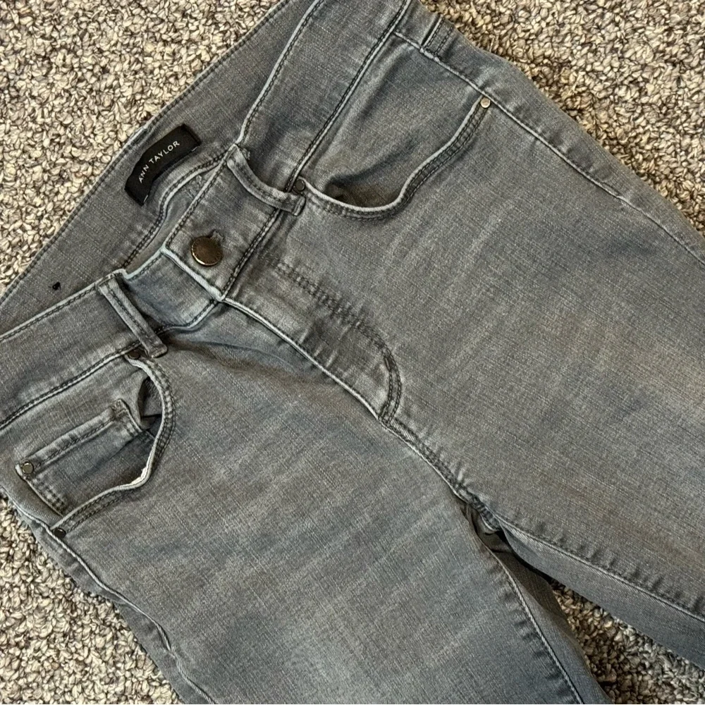 Ann Taylor Gray Skinny Jeans - Modern Slim Fit - Picture 3 of 7